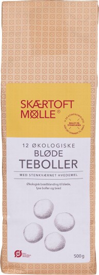 Skærtoft Mølle Brødblanding, Bløde Teboller Øko - 500 g