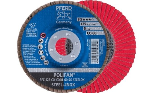 Pferd Lamellskive PFC 125 Co Cool K60 SG Steelox 125mm 12200 rpm 10 stk