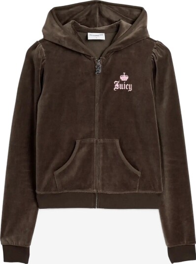 Juicy Couture Live For Juicy Puff Sleeve Hoodie   JAVA   S