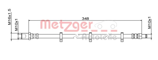 Bremseslange METZGER 4111498