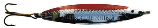 Viking Herring 10Gr Silver/Rød Viking Herring 10Gr Silver/Rød