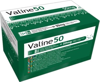 Valine 50 pulver i doseposer 30x 4 g Valine 50 pulver i doseposer 30x 4 g