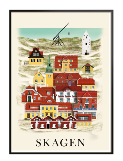 Martin Schwartz Skagen Small Poster - Multi/patterned - A3