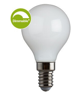 E3light Proxima E14 opal dimbar LED kronepære , 4W