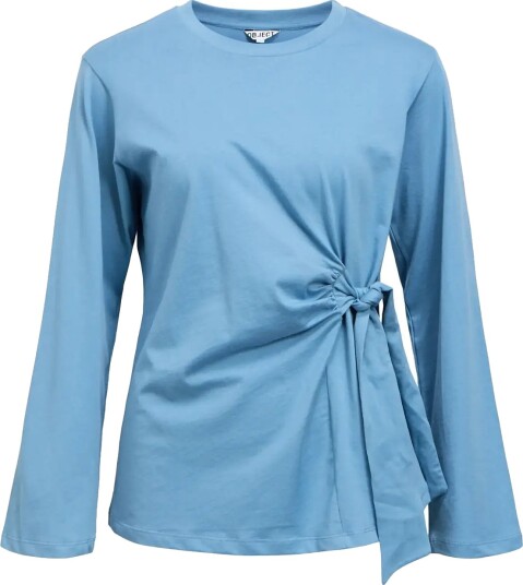 Object Objgima Kaija L/S Re Tie T Shirt 146 Blue XL