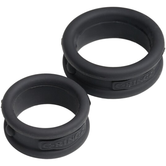 Fantasy C-Ringz Max Width Silicone Rings - Svart Fantasy C-Ringz Max Width Silicone Rings - Svart