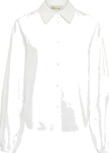My Essential Wardrobe Mwsunna Balloon Sleeve Shirt White 38