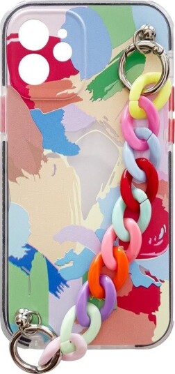 Hurtel Flerfarget elastisk gel deksel med kjedeanheng for Xiaomi Redmi Note 10 Pro (4)