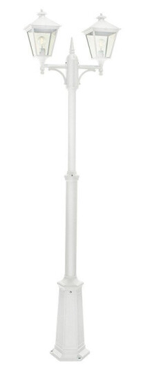 Norlys London Utendørs Parklampe 2 Lyktehoder Hvit, Ingen