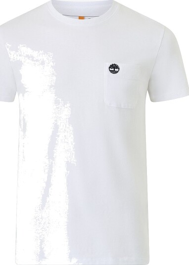 Timberland   T skjorte Dnrv Chest Pocket Short Slee Whit   Hvit