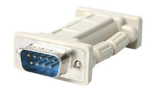 StarTech DB9 Null Modem Adapter M-F for RS232 Kabling Beige/Grå