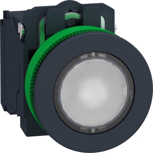 Schneider Electric Trykknapp XB5FW31M5 Hvit, 230-240 v, Ac, 1Xno+1Xnc