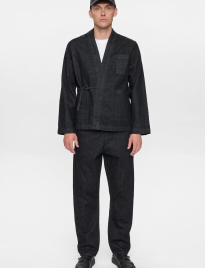 Anerkjendt Akjesper Selvedge Denim Kimono Black XL