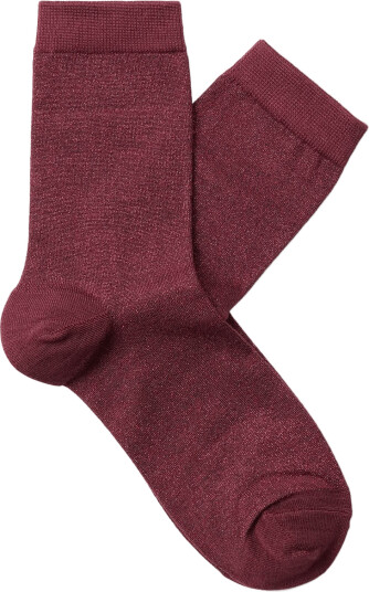 Selected Slwkim Sock Burgundy ONE SIZE