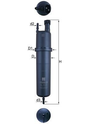 Drivstoffilter MAHLE ORIGINAL KL 1131 Drivstoffilter MAHLE ORIGINAL KL 1131