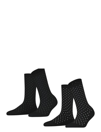 Esprit Socks Fine Dot 2 Pack Sustainable With Pattern Black 39 42 Esprit Socks Fine Dot 2 Pack Sustainable With Pattern Black 39 42