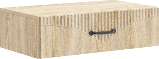 vidaXL Vegghengt Sidebord Sonoma eik 59 x 34,5 x 17 cm Konstruert tre