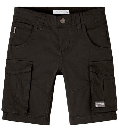 name it Nkmryan Reg Twi L Shorts 6776-Ba Noos Black 116