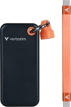 Verbatim Pocket SSD 128GB USB 3.2 Gen 2 Svart / Oransje