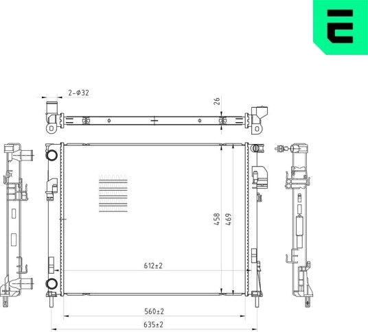 ERA 673131 Radiator motorkjøling ERA 673131 Radiator motorkjøling