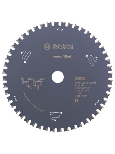 Bosch Sirkelsagblad Expert for Steel 184 x 20 x 2,0 mm, 48