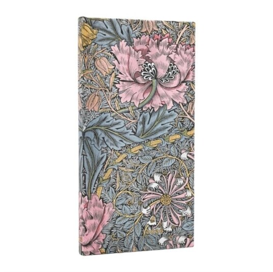 2026 Morris Pink Honeysuckle (William Morris) Slim 12 month Horizontal Hardcover Flexi Dayplanner 2026 (Elastic Band Closure) 2026 Morris Pink Honeysuckle (William Morris) Slim 12 month Horizontal Hardcover Flexi Dayplanner 2026 (Elastic Band Closure)