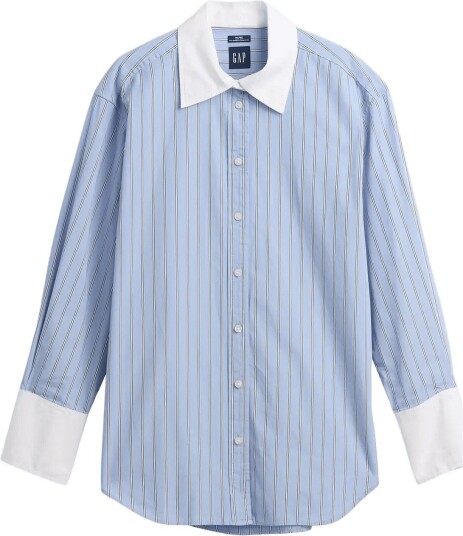 GAP Poplin Big Shirt From The Gap Collection Blue XS