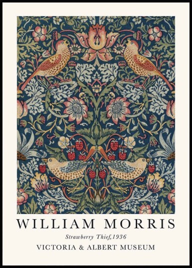 William Morris Strawberry Thief Plakat Plakat / 21x30cm William Morris Strawberry Thief Plakat Plakat / 21x30cm