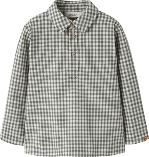 Lil"Atelier Nmmroanne Ls Loose Shirt Lil MULLED BASIL 104
