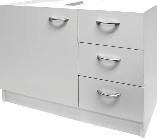 Servantskap hvitt – 3 skuffer stor oppbevaringsplass Servantskap hvitt – 3 skuffer stor oppbevaringsplass