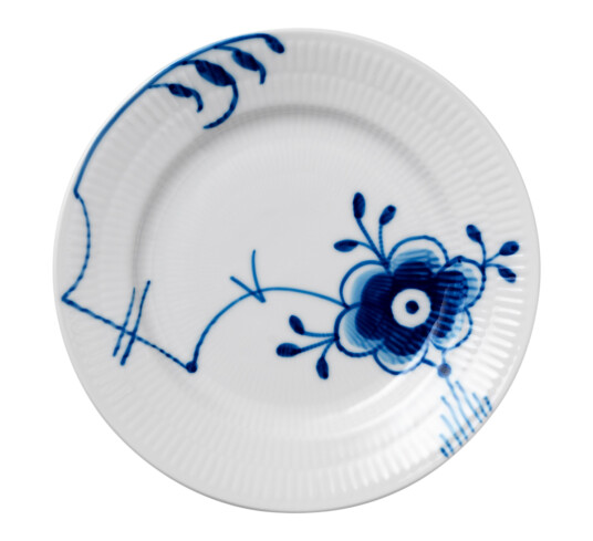 Royal Copenhagen Blue Fluted Mega tallerken 6 Diameter 17 cm