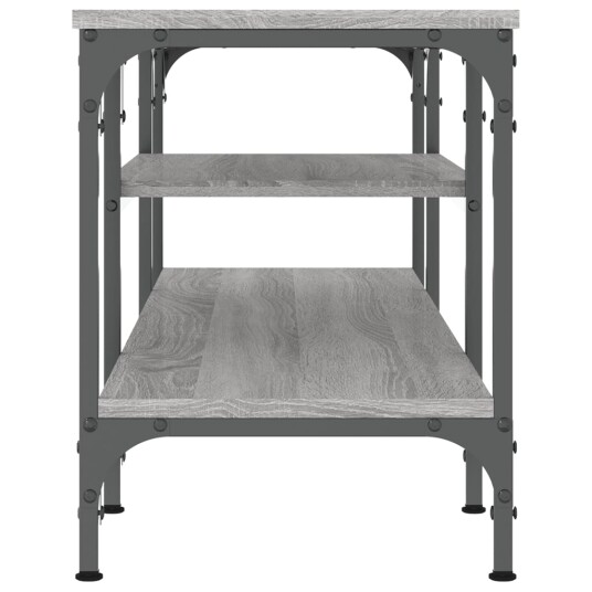 vidaXL TV-benk grå sonoma 121x35x45 cm konstruert tre og jern vidaXL TV-benk grå sonoma 121x35x45 cm konstruert tre og jern