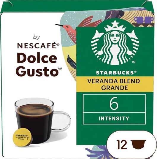 Starbucks Veranda Blend kaffekapsler fra Nescafé Dolce Gusto Starbucks Veranda Blend kaffekapsler fra Nescafé Dolce Gusto