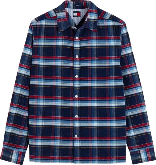Tommy Jeans Tjm Reg Pattern Corduroy Shirt Navy L