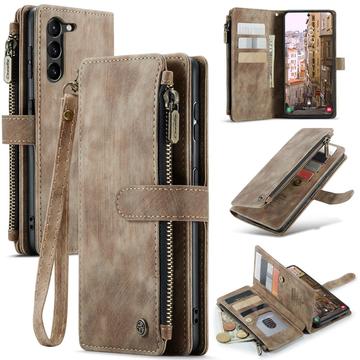 Samsung Galaxy S23 5G Caseme 2-i-1 Multifunksjonell Lommebok-deksel Brun Samsung Galaxy S23 5G Caseme 2-i-1 Multifunksjonell Lommebok-deksel Brun