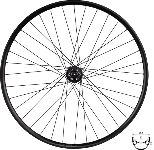 Force XC bakhjul 29" Shimano 8-11 speed disc 6 bolt 36 eiker