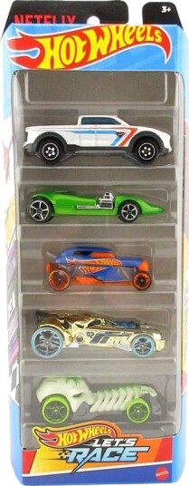 Hot Wheels Lekebiler 5-Pakning Let's Race