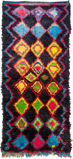 Marokkansk Boucherouite teppe 120 x 285 cm Størrelse: 120 x 285 cm