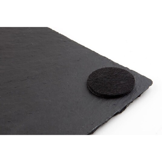 APS Skiferfat; 24x15x1 cm LxBxH; Svart; Rektangulær