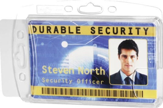 Id Kortholder Durable 54X85 Mm Akryl Til 2 Id Kort   10 Stk.