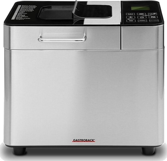 Gastroback Design Advanced Brødbakemaskin 500W Sølv 1kg Kapasitet 18 Programmer