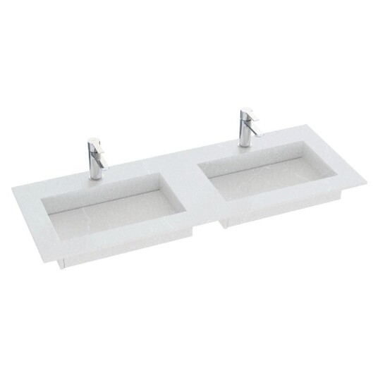 Dansani Inzo Angular D45,50cm Silestone Desert Silver 200-219cm Dobbel