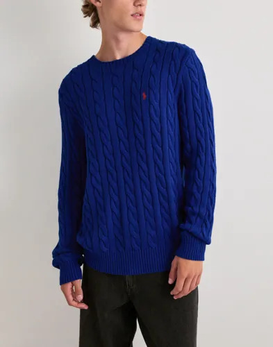 Polo Ralph Lauren Ls Driver Cn long Sleeve pullo Strikkegensere Blå
