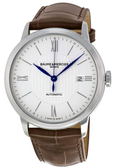 Baume & Mercier Herreklokke MOA10214 Classima Sølvfarget/Lær