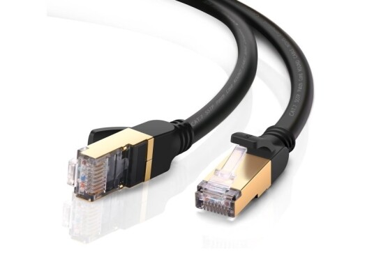 Ugreen Ugreen Nw107 Ethernet Rj45 Rund Nettverkskabel Cat.7 Stp 1M (Svart)