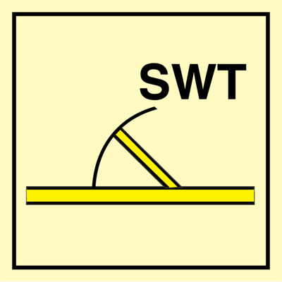 Jo Safety B class fire door IMO Control sign 104253 Jo Safety B class fire door IMO Control sign 104253