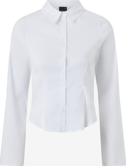 Gina Tricot - Skjorte Shaped shirt - Hvit