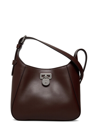 Lauren Ralph Lauren Leather Small Tanner Shoulder Bag - Brown - ONE SIZE Lauren Ralph Lauren Leather Small Tanner Shoulder Bag - Brown - ONE SIZE