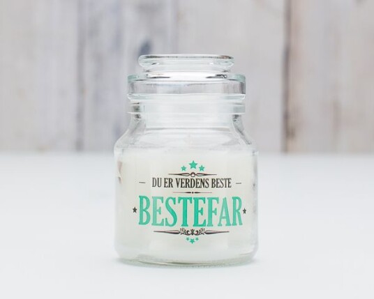 Budskapslys: "Du er verdens beste bestefar"