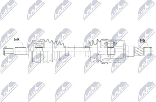 NTY NPW NS 226 Drivaksel